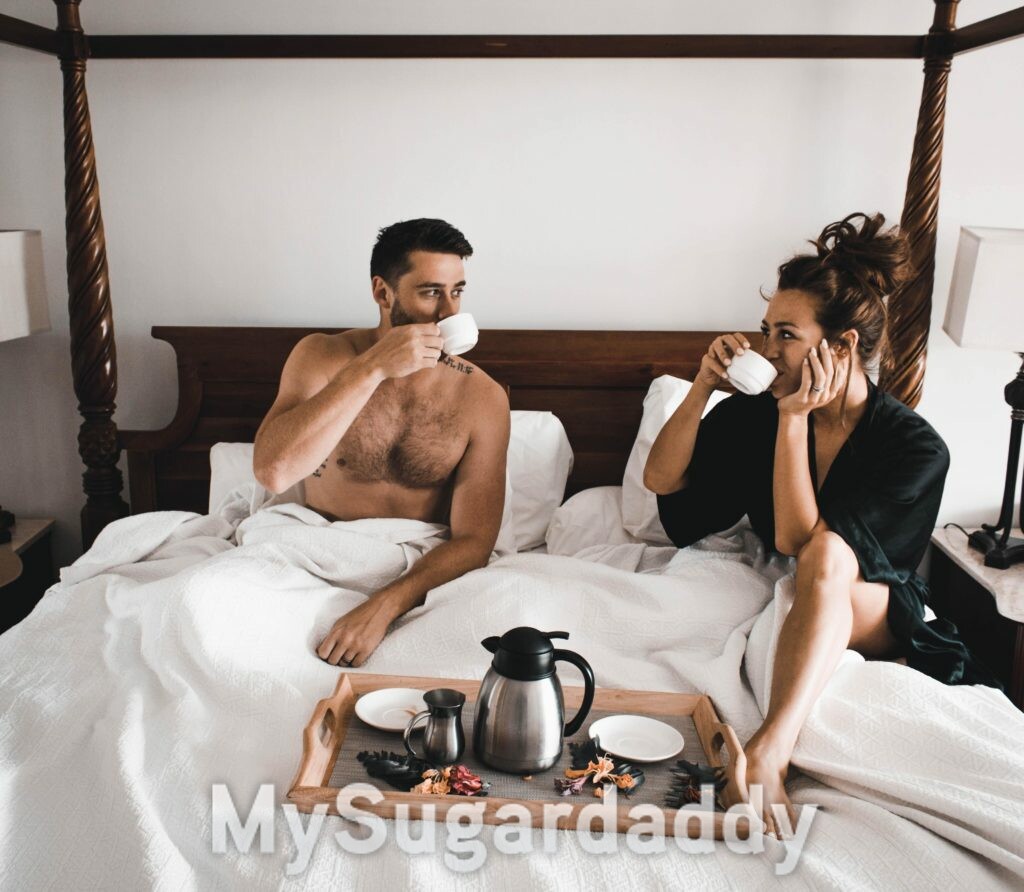 café da manha na cama entre casal